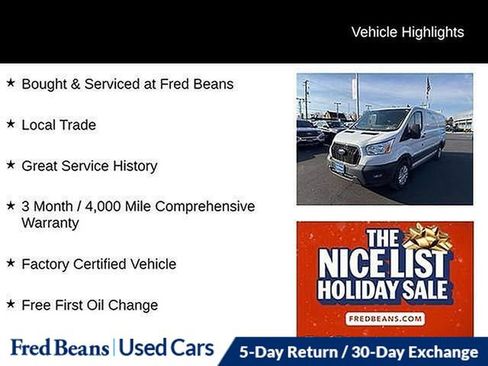 Certified 2021 Ford Transit 150 Low Roof w/ Exterior Upgrade Package image 6