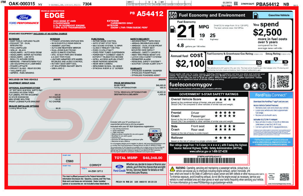Certified 2023 Ford Edge ST AWD/4WD image 36