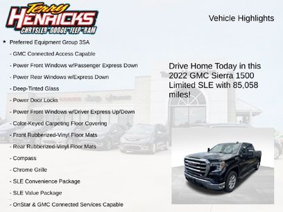Used 2022 GMC Sierra 1500 SLE w/ Preferred Package