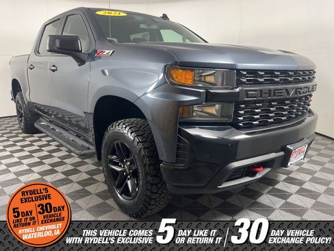 Used 2021 Chevrolet Silverado 1500 Custom Trail Boss w/ LPO, Dark Essentials Package image 1