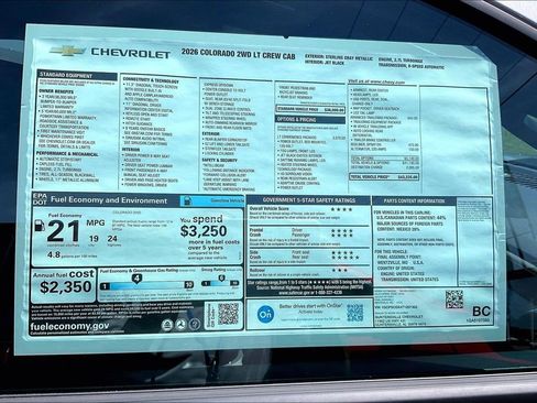 New 2026 Chevrolet Colorado LT w/ LT Convenience Package RWD image 14