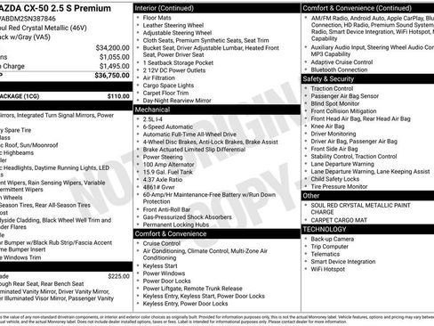 New 2025 MAZDA CX-50 AWD 2.5 S w/ Cargo Package image 4