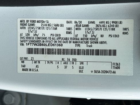 Used 2020 Ford F250 XL w/ Power Equipment Group AWD/4WD image 12
