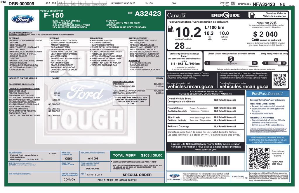Used 2022 Ford F150 Limited AWD/4WD image 6