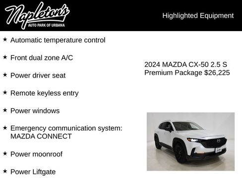 Used 2024 MAZDA CX-50 AWD 2.5 S w/ Cargo Package image 15