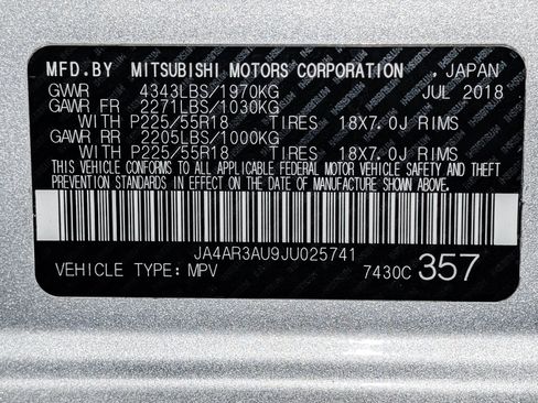 Used 2018 Mitsubishi Outlander Sport ES AWD/4WD image 48