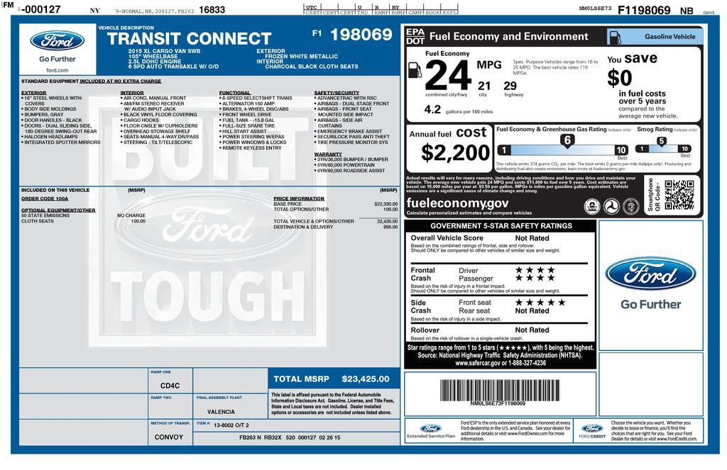 Used 2015 Ford Transit Connect XL FWD image 33