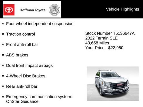 Used 2022 GMC Terrain SLE w/ Driver Convenience Package AWD/4WD image 25