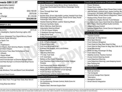 Used 2023 Genesis G80 2.5T AWD/4WD image 41