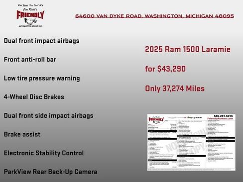 Used 2025 RAM 1500 Laramie AWD/4WD image 7