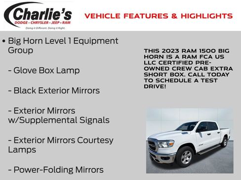 Certified 2023 RAM 1500 Big Horn AWD/4WD image 19