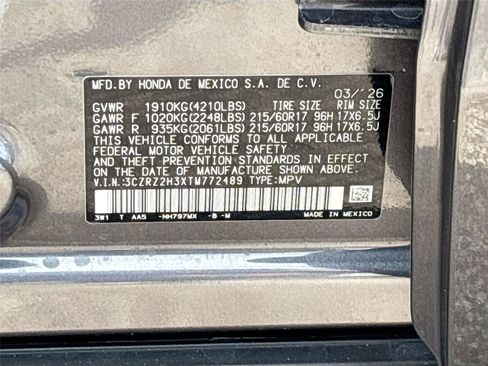 Certified 2026 Honda HR-V LX image 33