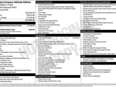 Used 2020 Jeep Compass Latitude image 1