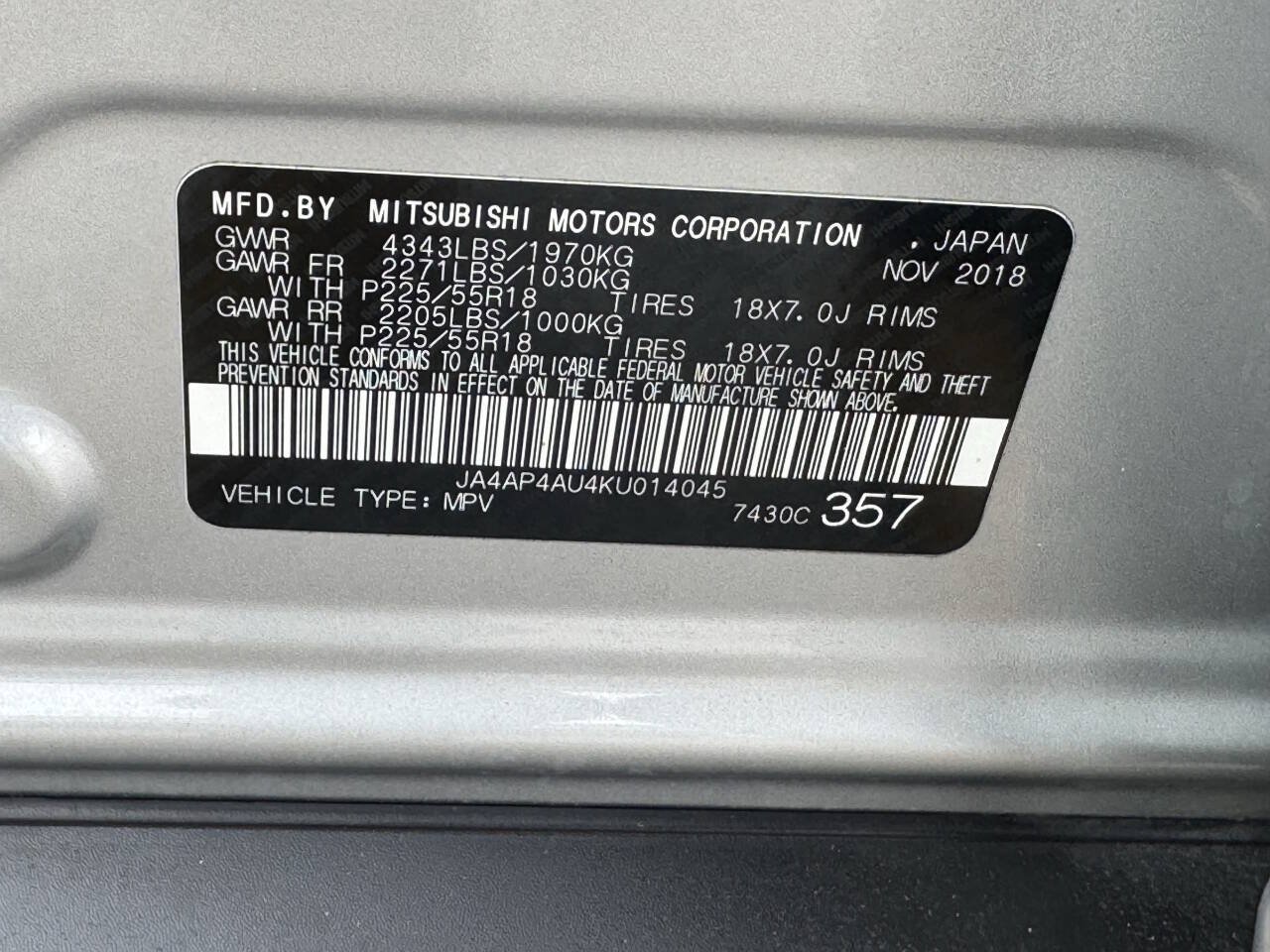 Used 2019 Mitsubishi Outlander Sport SE FWD image 27