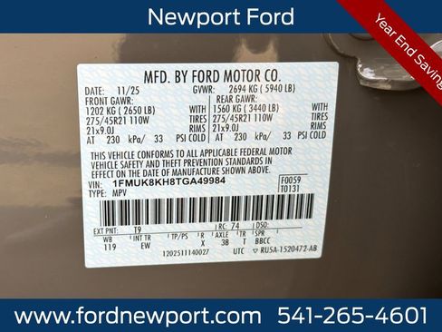 New 2026 Ford Explorer ST-Line w/ ST-Line Street Pack image 29