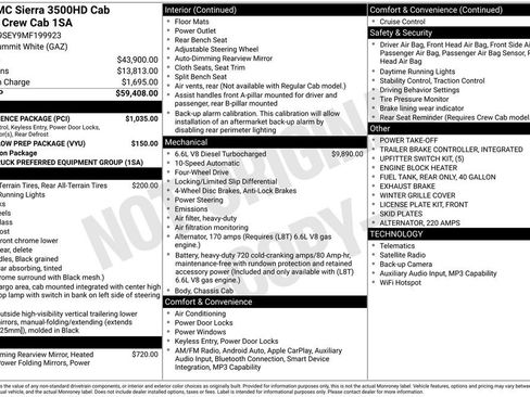 Used 2021 GMC Sierra 3500 4x4 Crew Cab w/ Convenience Package image 3