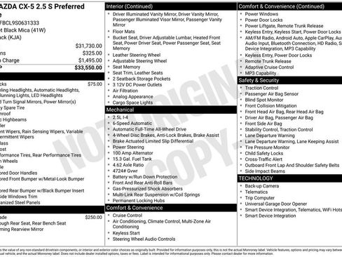 Certified 2025 MAZDA CX-5 AWD 2.5 S w/ Preferred Package image 5