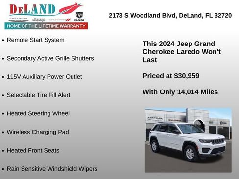 Used 2024 Jeep Grand Cherokee Laredo w/ Luxury Tech Group I AWD/4WD image 18