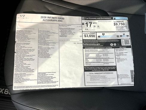 New 2026 INFINITI QX80 Autograph w/ Autograph Exterior Package image 28