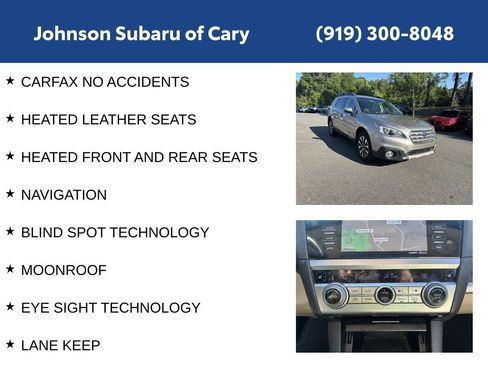 Used 2016 Subaru Outback 2.5i Limited AWD/4WD image 6