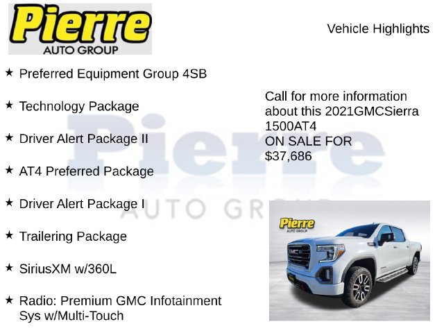 Used 2021 GMC Sierra 1500 AT4 w/ Technology Package AWD/4WD image 7