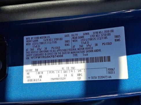 Used 2019 Ford F150 Raptor w/ Equipment Group 802A Luxury AWD/4WD image 29