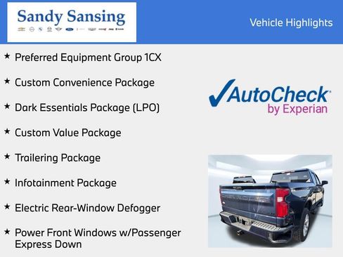 Used 2021 Chevrolet Silverado 1500 Custom w/ LPO, Dark Essentials Package RWD image 7