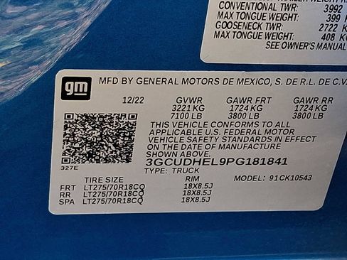 Used 2023 Chevrolet Silverado 1500 ZR2 w/ Technology Package image 28