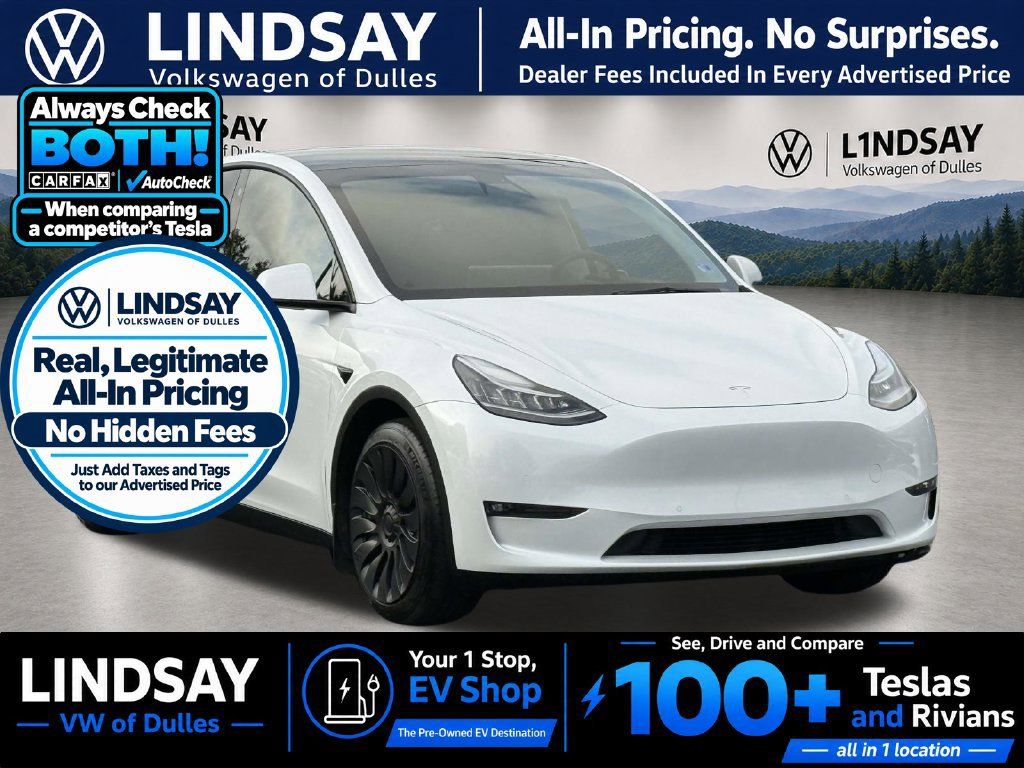 Used 2021 Tesla Model Y Long Range AWD/4WD image 1
