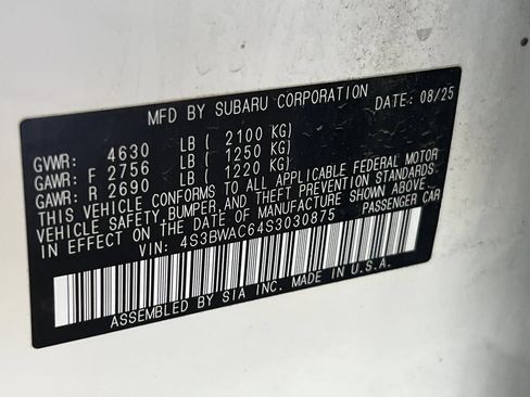 Certified 2025 Subaru Legacy Premium AWD/4WD image 25