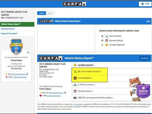 Used 2017 Subaru Legacy 3.6R Limited image 13