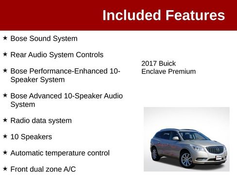Used 2017 Buick Enclave Premium w/ Experience Buick Package AWD/4WD image 4