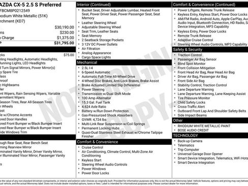Certified 2023 MAZDA CX-5 AWD 2.5 S image 9