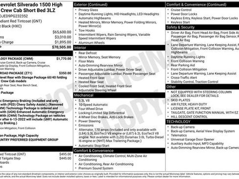 Used 2023 Chevrolet Silverado 1500 High Country w/ Technology Package AWD/4WD image 32