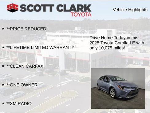 Used 2025 Toyota Corolla LE w/ Convenience Package image 12