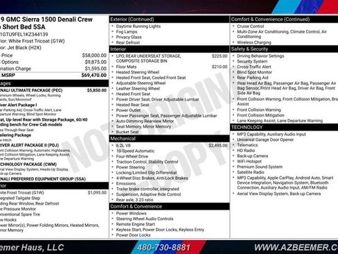Used 2019 GMC Sierra 1500 Denali w/ Denali Ultimate Package AWD/4WD image 3
