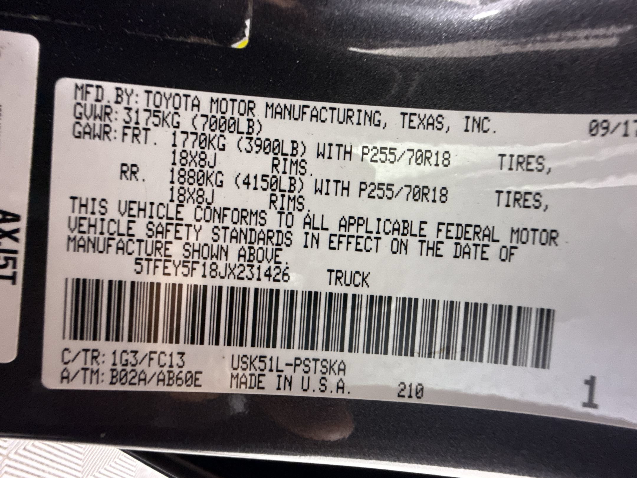Used 2018 Toyota Tundra SR5 w/ SR5 Upgrade Package RWD image 20