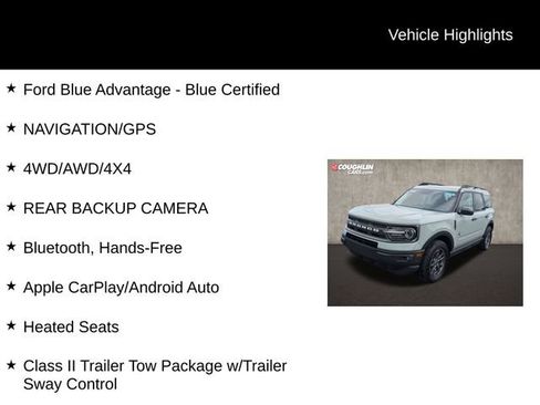 Used 2022 Ford Bronco Sport Big Bend w/ Convenience Package AWD/4WD image 2
