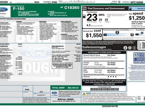 Used 2022 Ford F150 XLT w/ Equipment Group 301A Mid AWD/4WD image 30