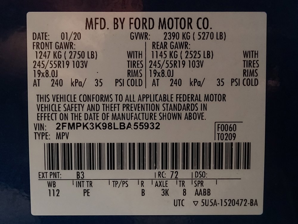 Used 2020 Ford Edge Titanium w/ Equipment Group 301A FWD image 33