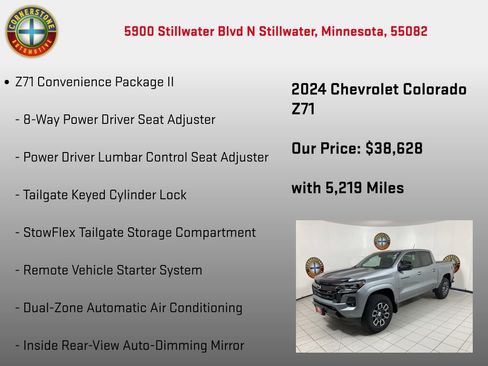 Used 2024 Chevrolet Colorado Z71 w/ Z71 Convenience Package 2 image 10