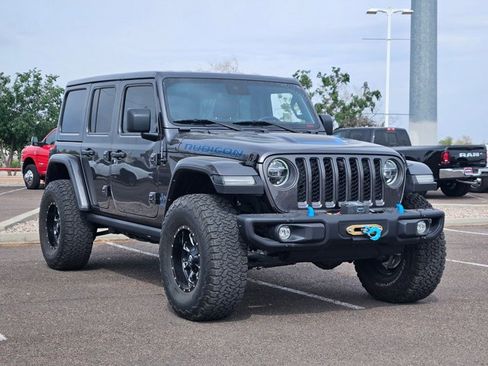 Used 2021 Jeep Wrangler Unlimited Rubicon 4xe w/ Steel Bumper Group image 3