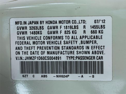 Used 2012 Honda CR-Z EX image 31