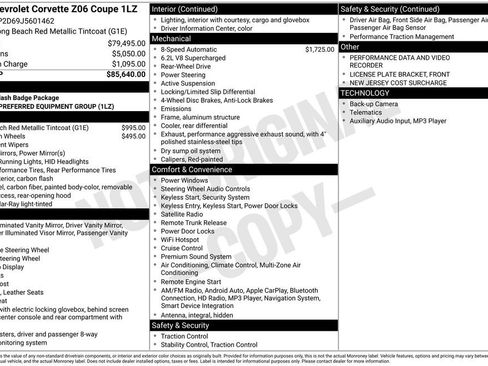 Used 2018 Chevrolet Corvette Z06 image 33