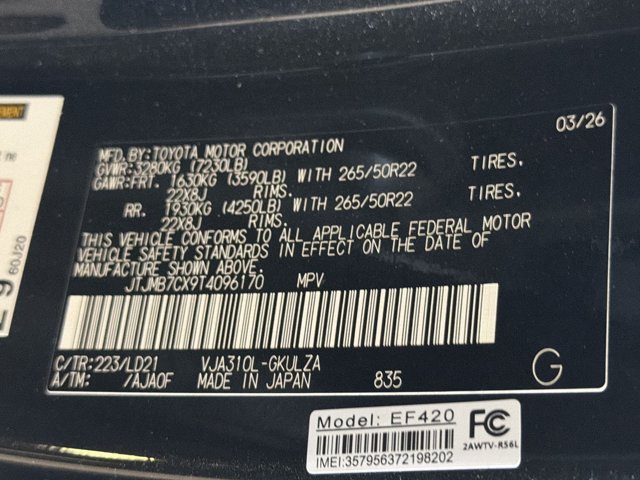 Certified 2026 Lexus LX 600 F Sport w/ Accessory Package (2T) AWD/4WD image 29