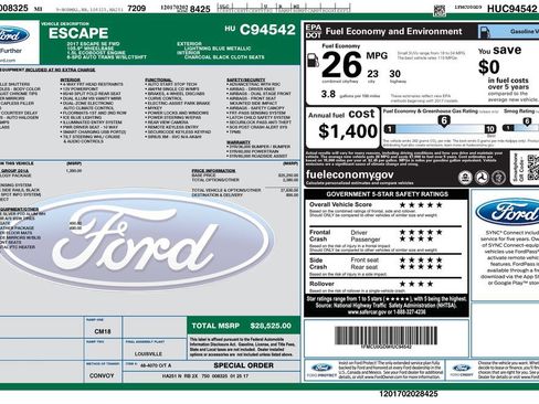 Used 2017 Ford Escape SE w/ Equipment Group 201A image 32