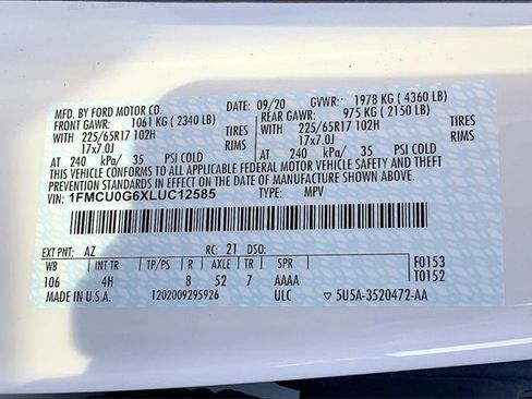 Used 2020 Ford Escape SE image 26