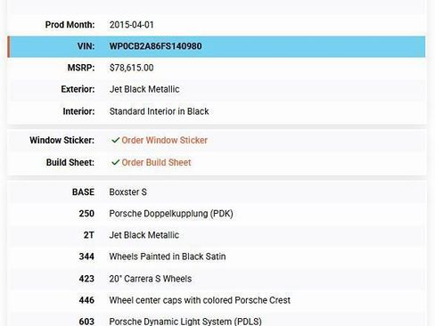 Used 2015 Porsche Boxster S RWD image 14