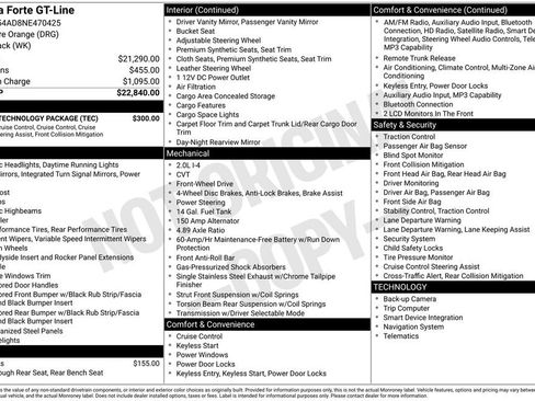 Used 2022 Kia Forte GT-Line w/ GT-Line Technology Package image 6