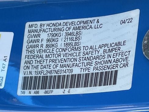 Used 2022 Honda Civic Sport image 29